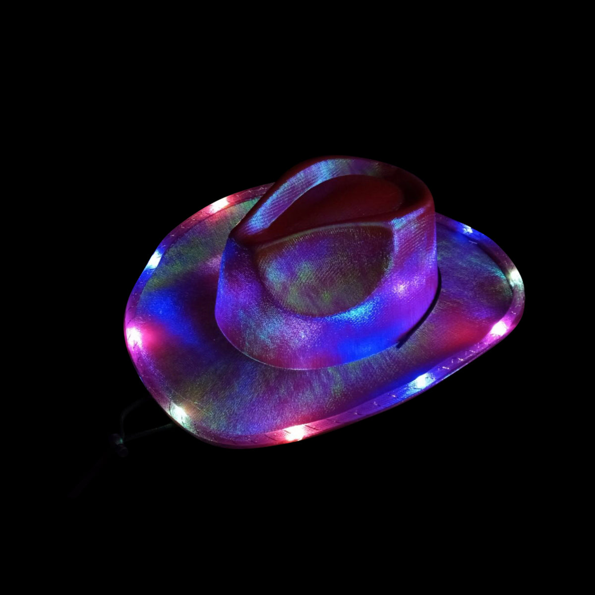 NWT shiny hat LKXHarleya Unisex Shiny Hip-Hop Hat, Faux Leather Adjustable  main image 2