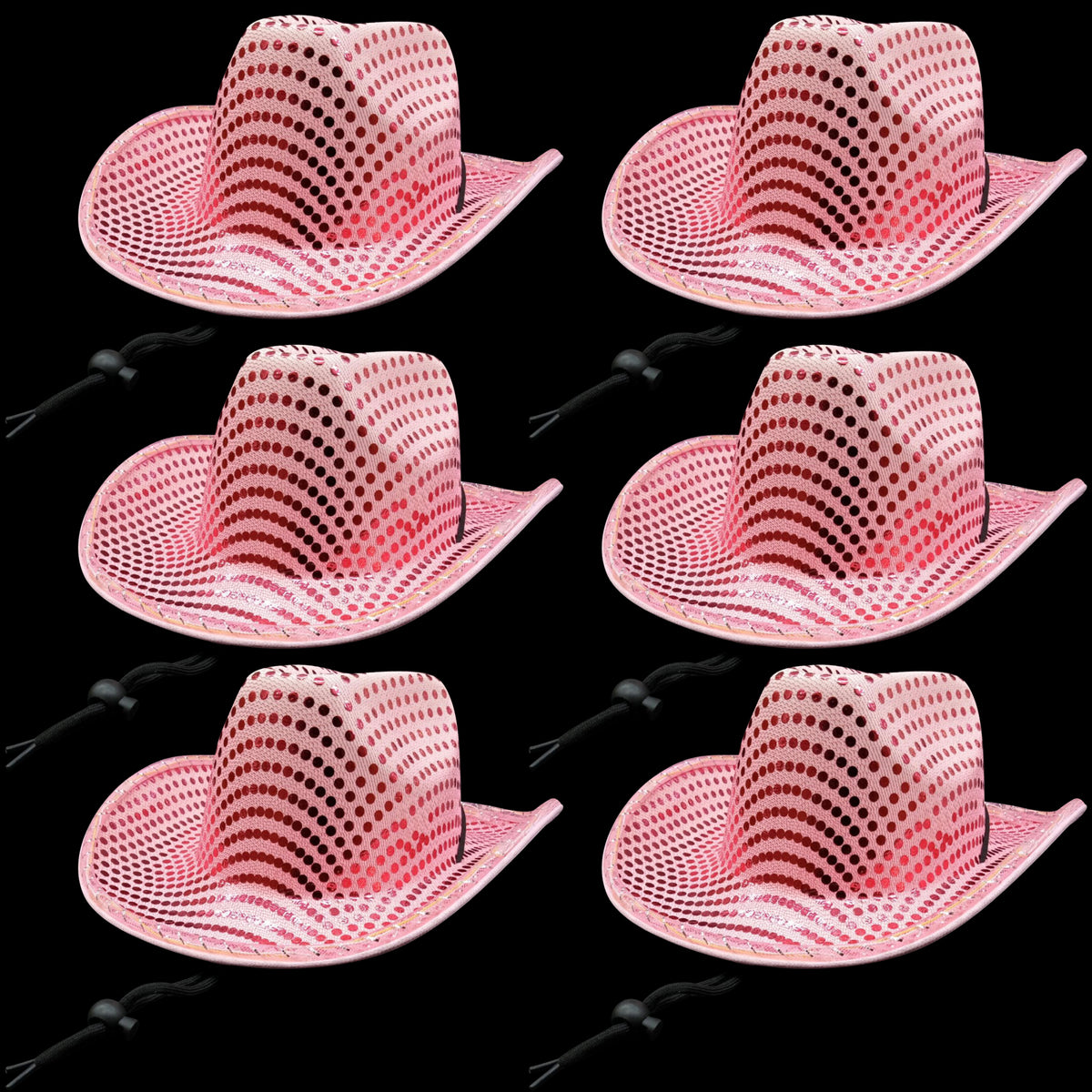 Led Pink Sequin Cowboy Hat – dallastoyswholesale