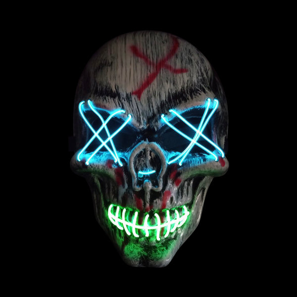 Led light up Halloween Skull face mask