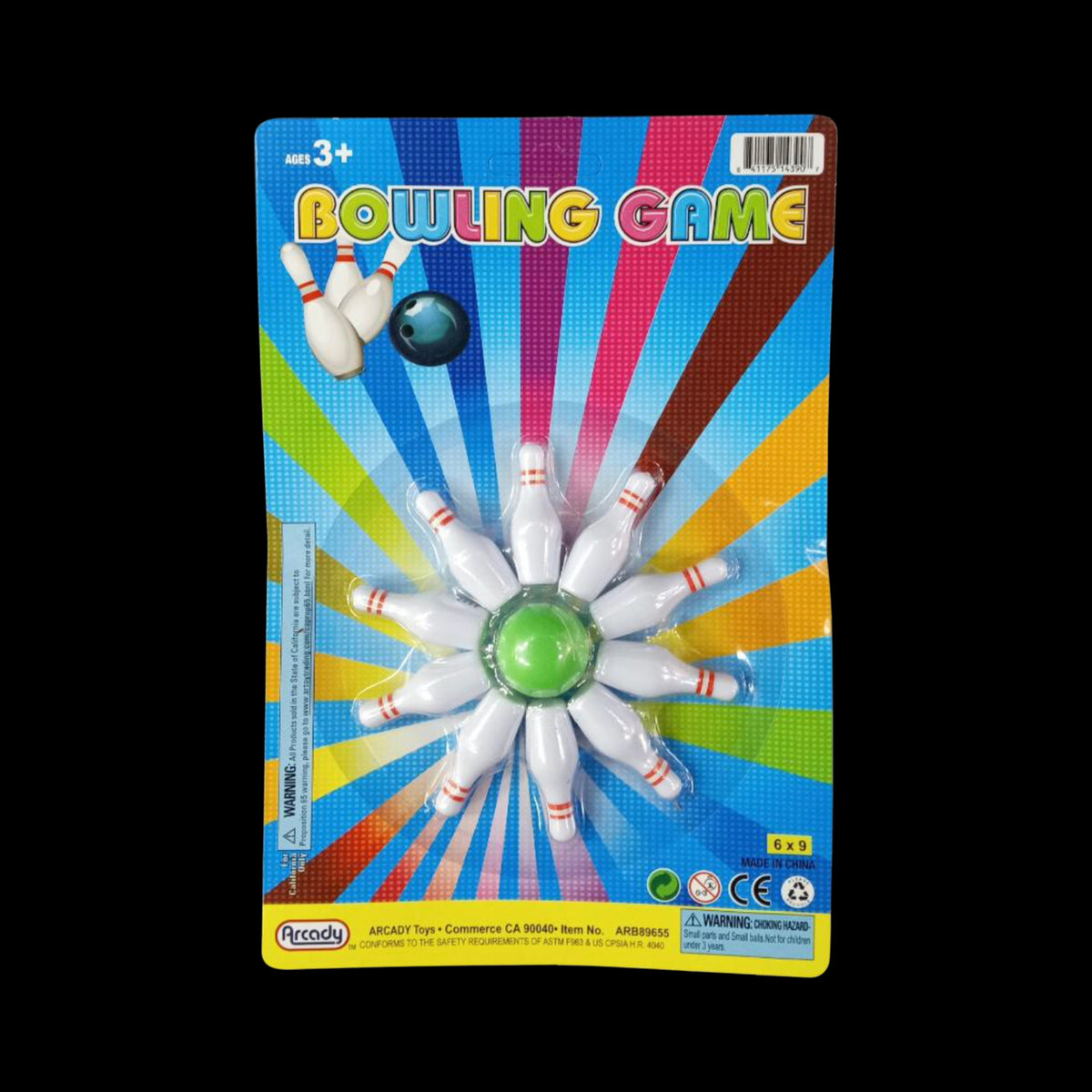 Mini Blister Bowling Game Set dallastoyswholesale