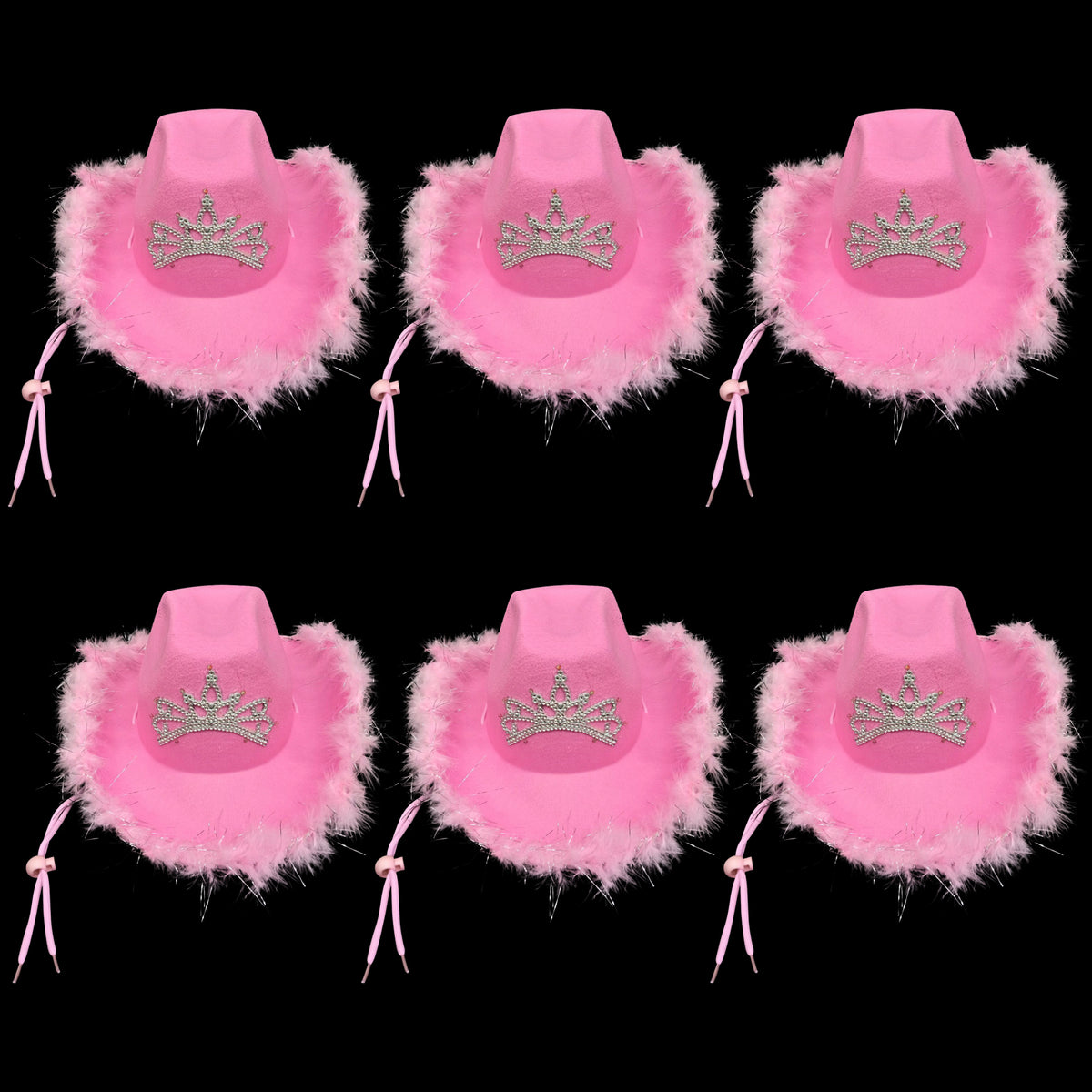 Led Pink Cowgirl Hat dallastoyswholesale