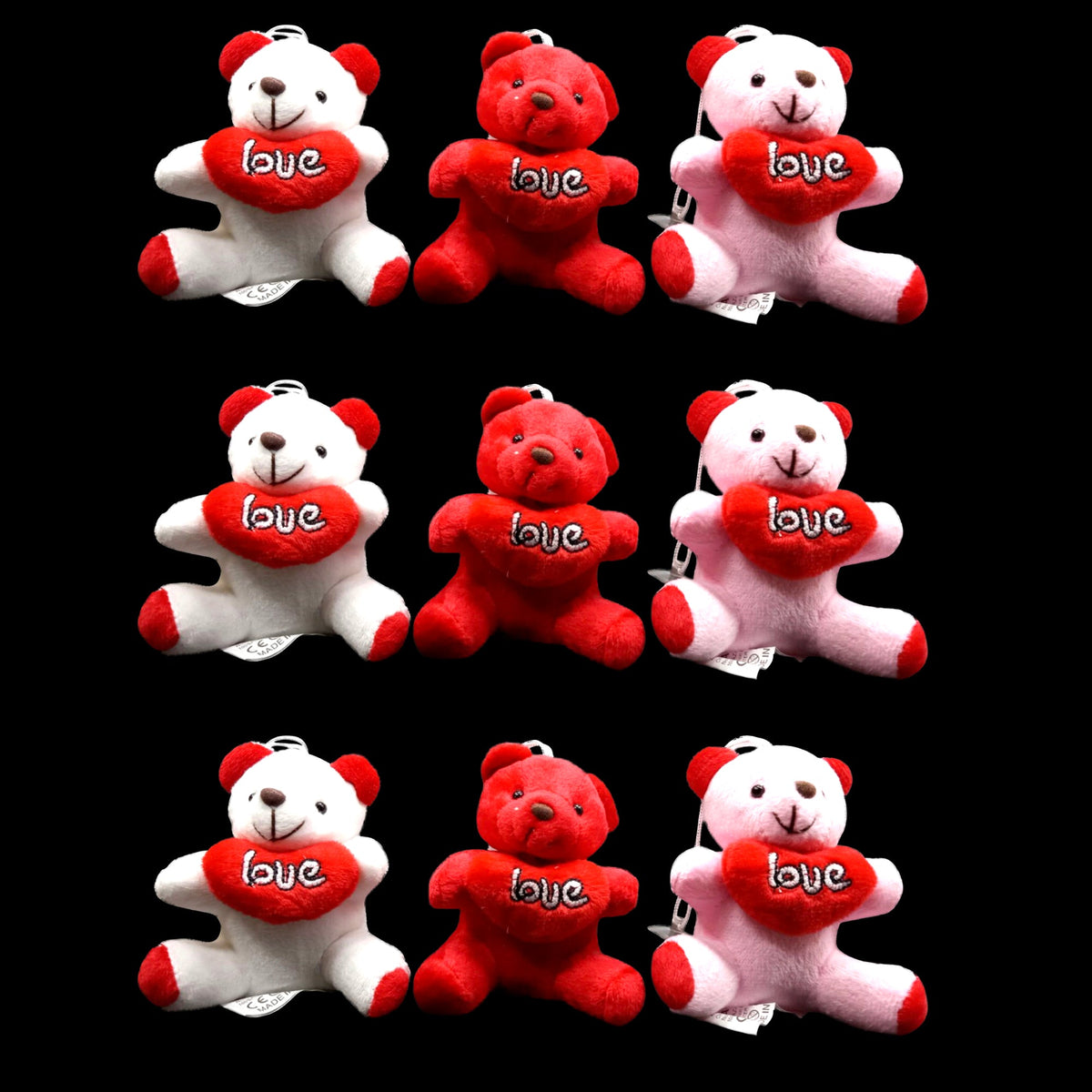 Mini Plush "i Love You" Bears with Lights dallastoyswholesale