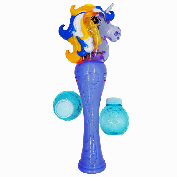Wholesale Unicorn Automatic colorful Bubble Gun wand