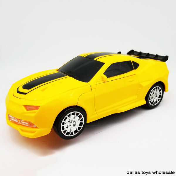 Yellow Transforming Car