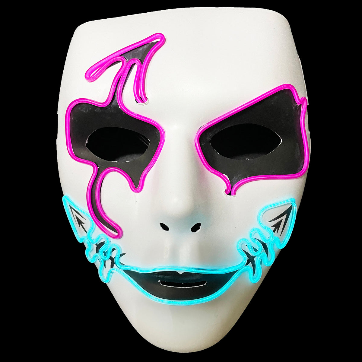 LED LIGHT UP GHOST FACE MASK dallastoyswholesale