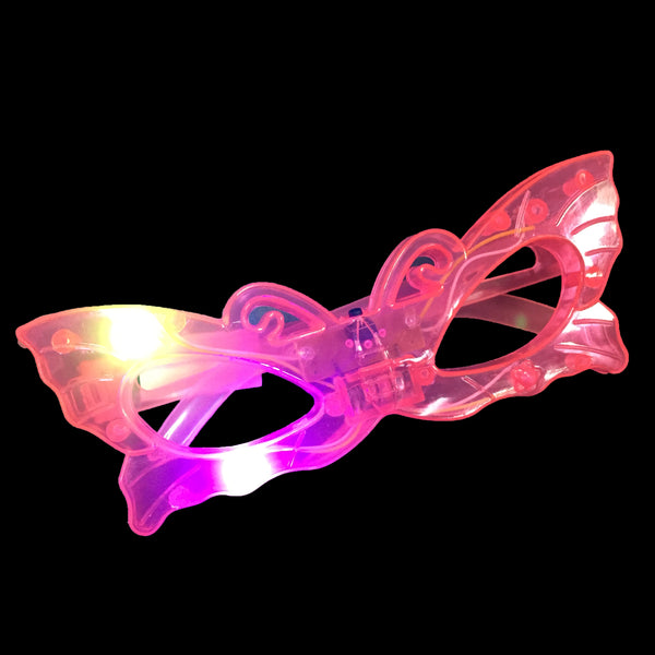 Flashing Butterfly Light Up Party Glasses