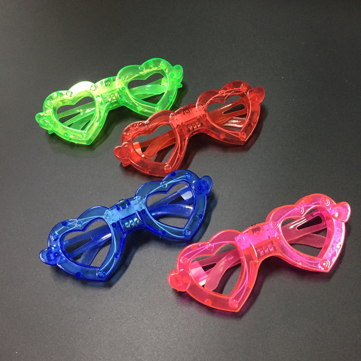 Light Up Heart Glasses dallastoyswholesale