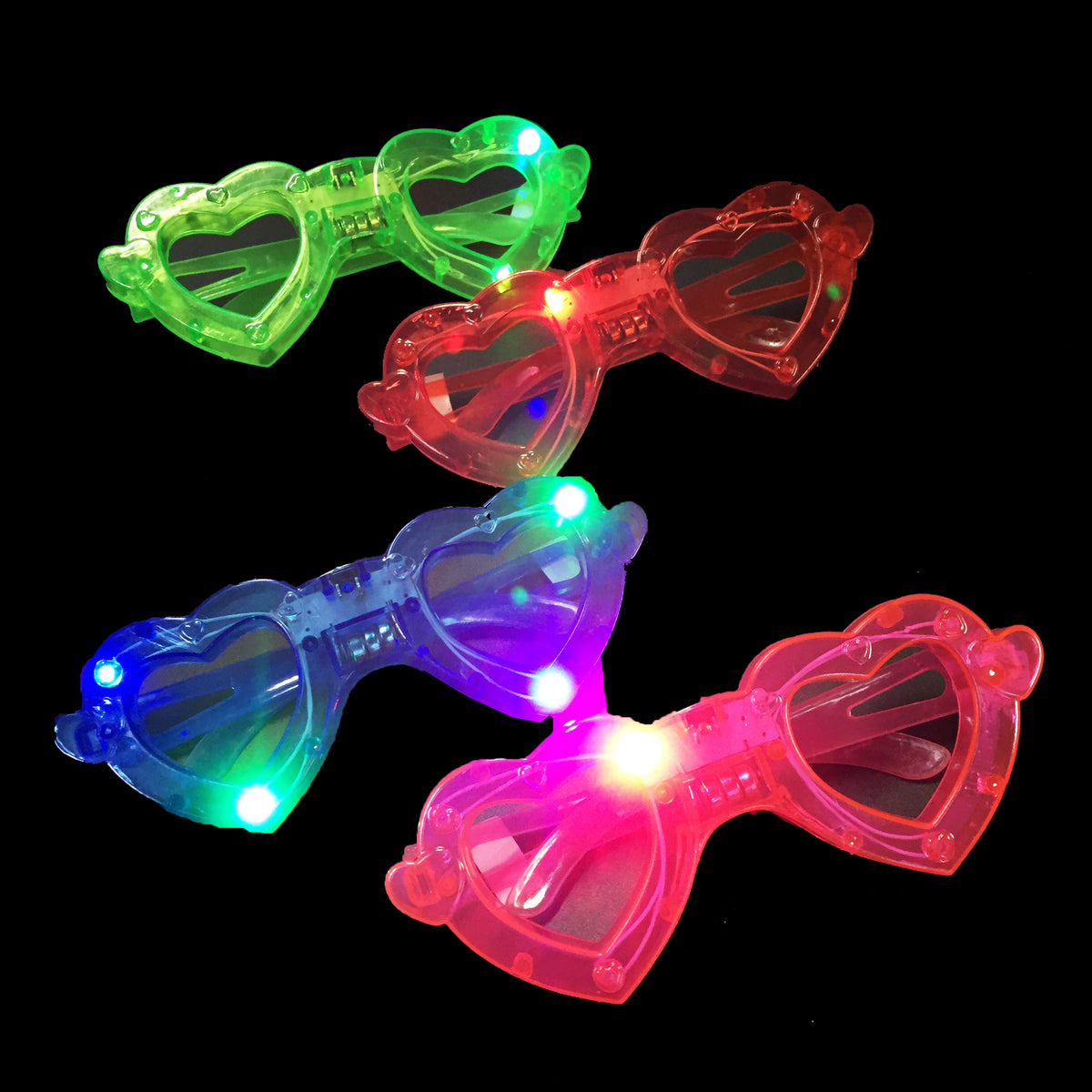 Light Up Heart Glasses dallastoyswholesale