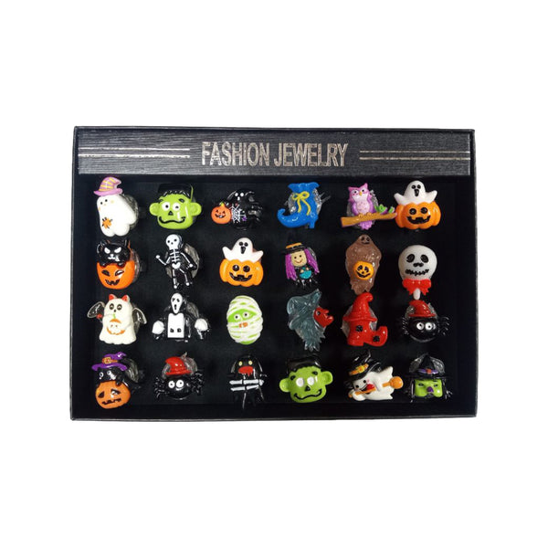 24 Piece pack Led Halloween Rings