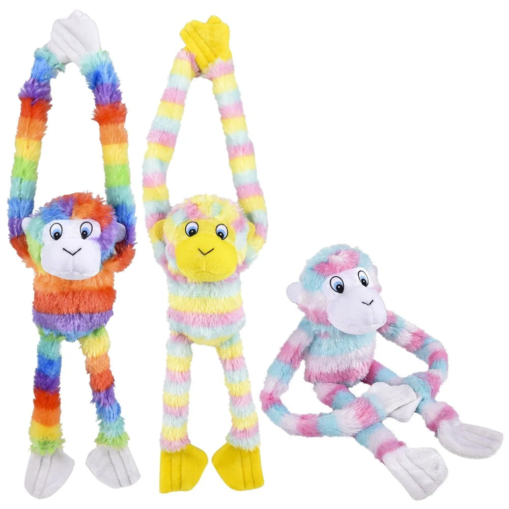 21" Long Arm Colorful Monkey Plush