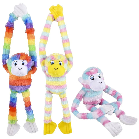 21" Long Arm Colorful Monkey Plush