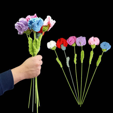 Knitted Assorted Flower Assorted Colors