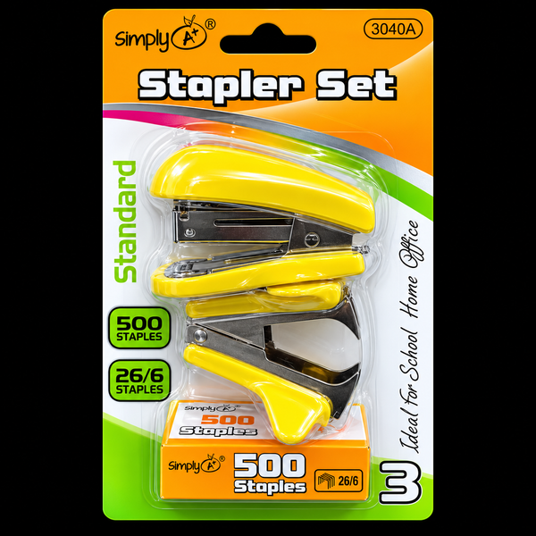 Mini Stapler Set with Staple Remover & 500 Staples