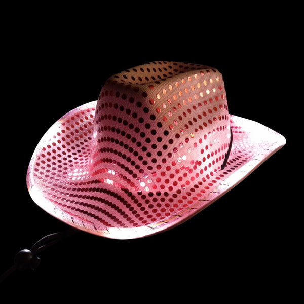 12 piece  Led Cowboy Hat with Sequins