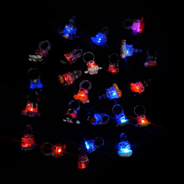 24 Piece pack Led Halloween Rings