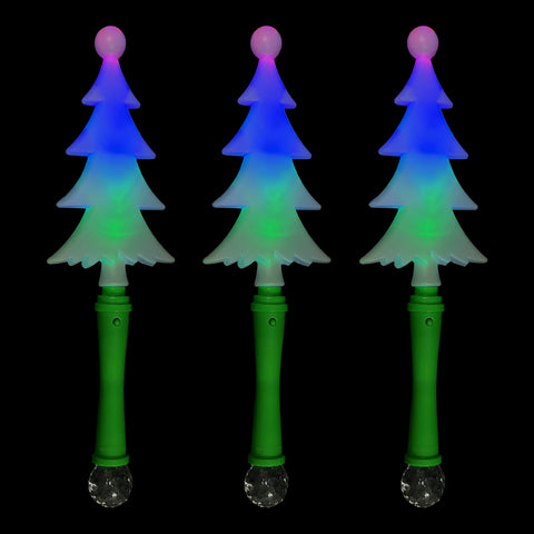 13" Flashing Christmas Tree Wand