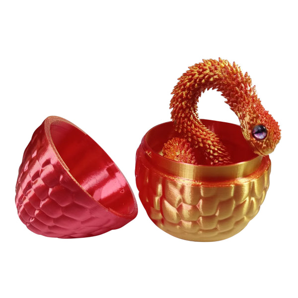 3d Snake with Egg Toy size 3.5