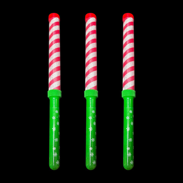 12" Light-Up Candy Cane Stripe Wand
