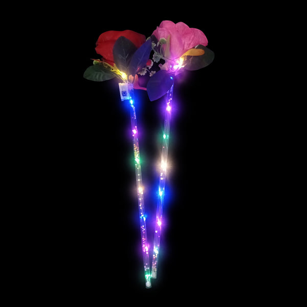 LED Rose Flower Wands
