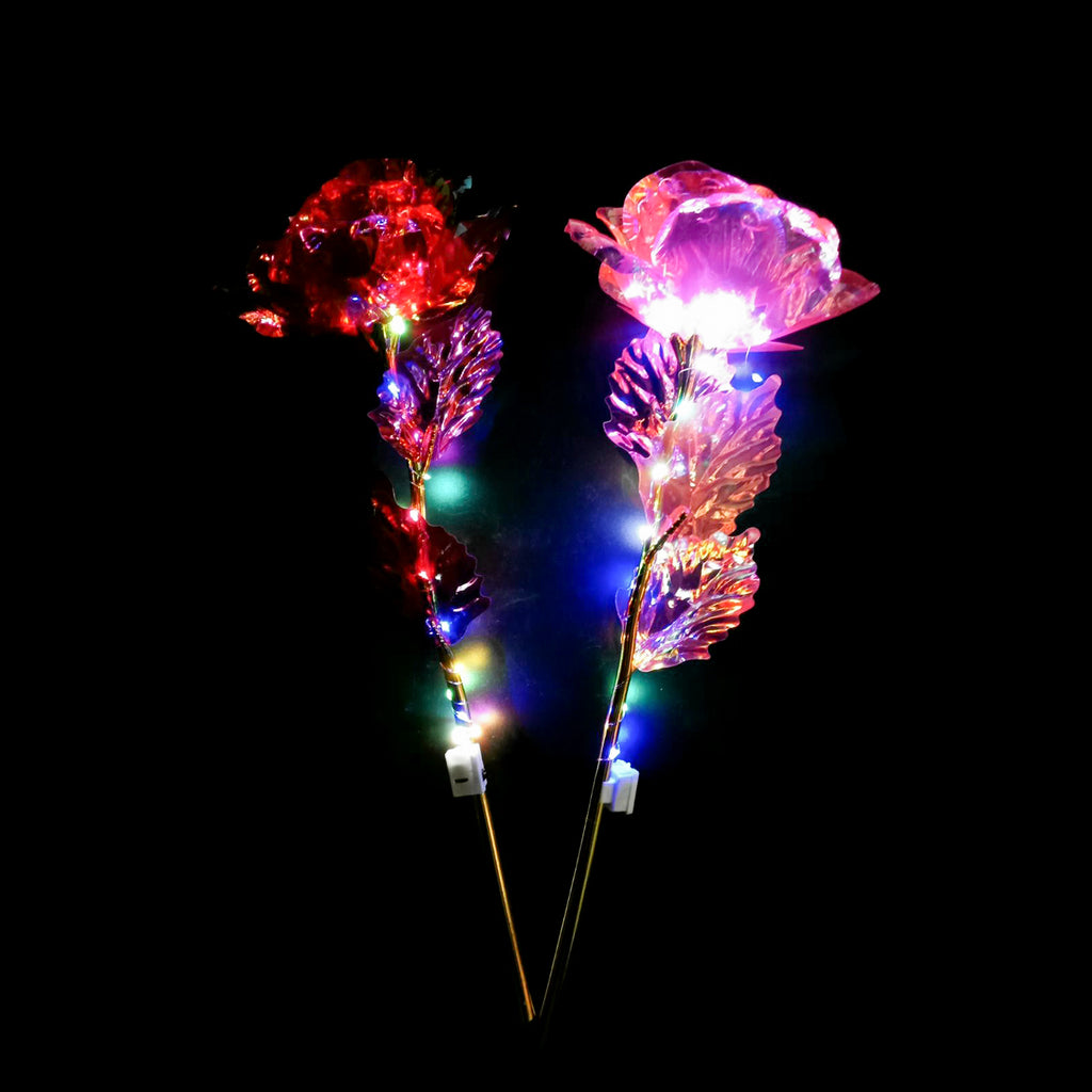 Light Up Roses Big Jumbo Shiny Led Rose – dallastoyswholesale