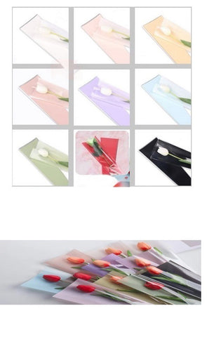 Single Flower Wrapping Paper(50 Sheets per Pack Style 13)