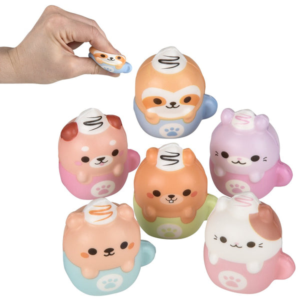 2" Kawaii Latte Animal Squish In 2" Capsule
