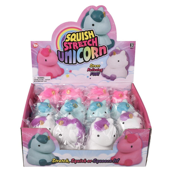 4" Squish And Stretch Unicorn