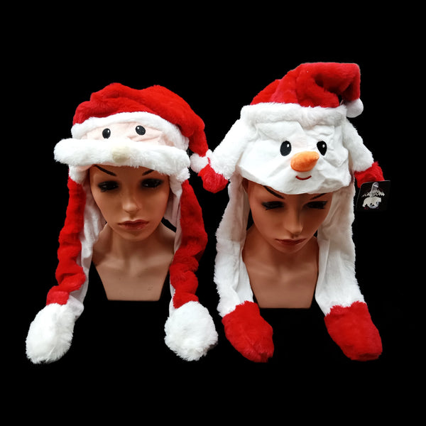 12 Piece Led Christmas Hat with moving ears
