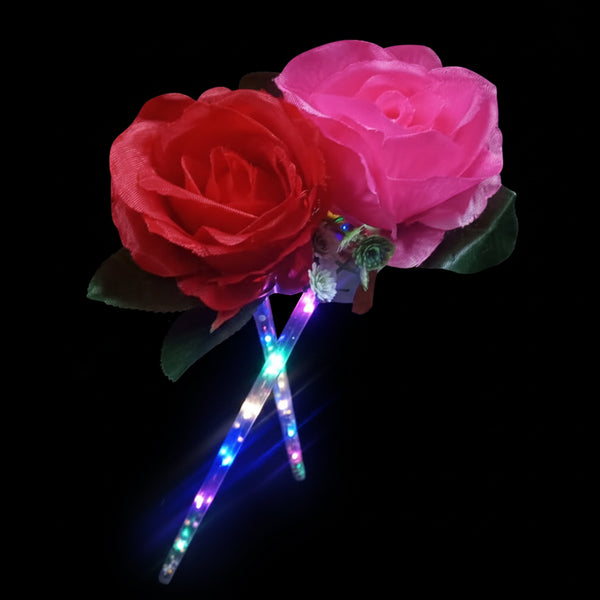 LED Rose Flower Wands