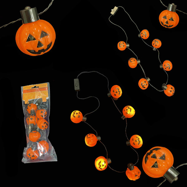 Halloween Led Pumpkin necklace