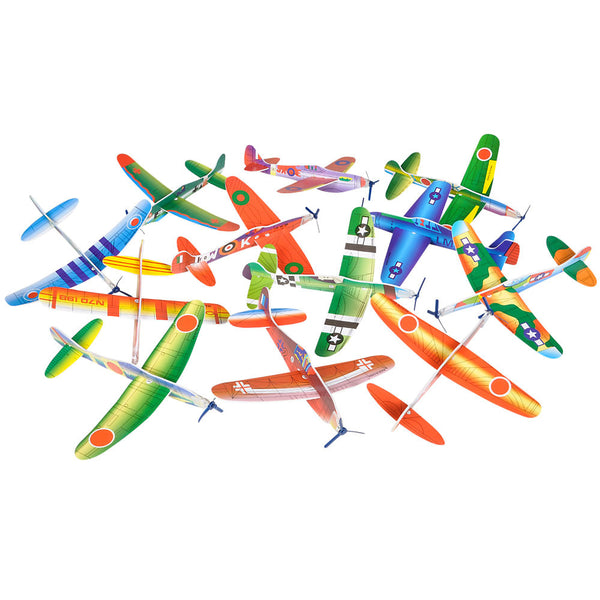 12 piece pack 8" Flying Glider Plane Toy