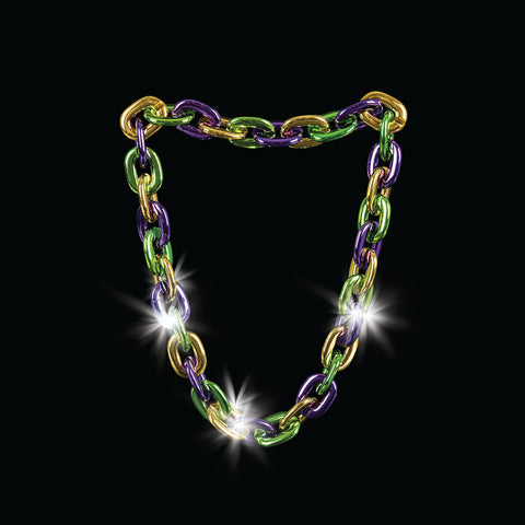 38" Light-Up Big Mardi Gras Necklace