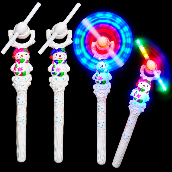 Lightup Christmas Snowman Windmill Wand