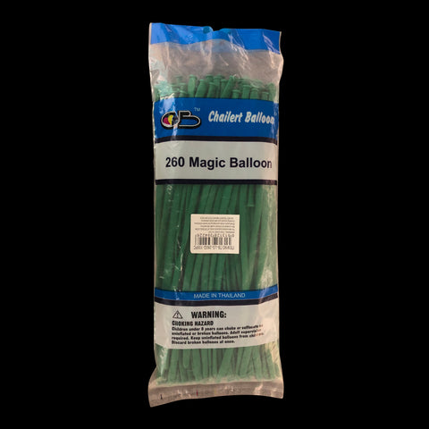 Green twisting animal balloon style 260