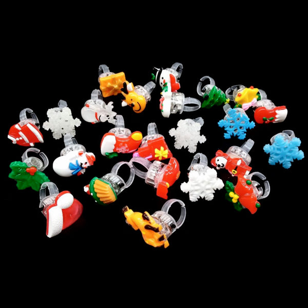 24 Piece Pack  Christmas Led Ring