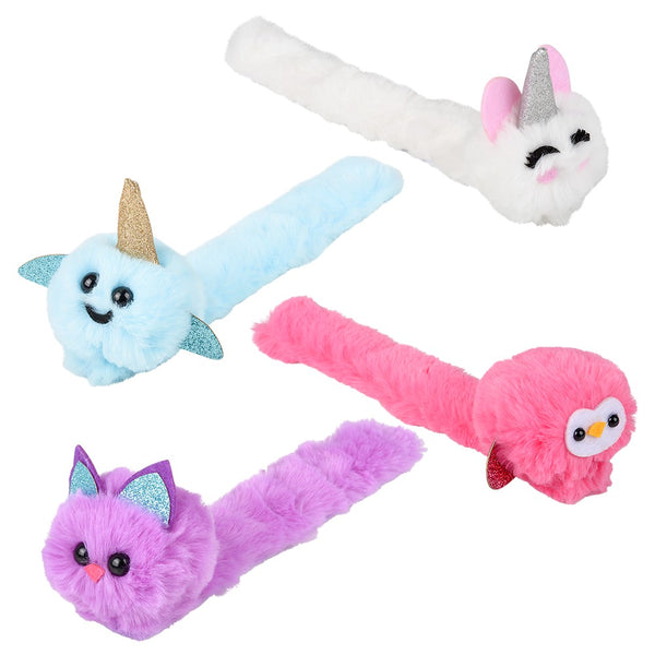 Plush Animal Slap Bracelets 8"
