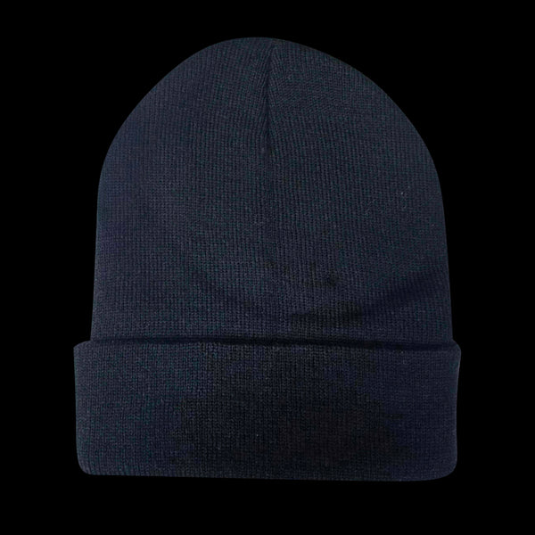 Plain Winter Beanie Black hat