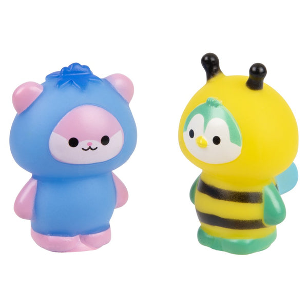 2" Rubber Kawaii Dressed Animals