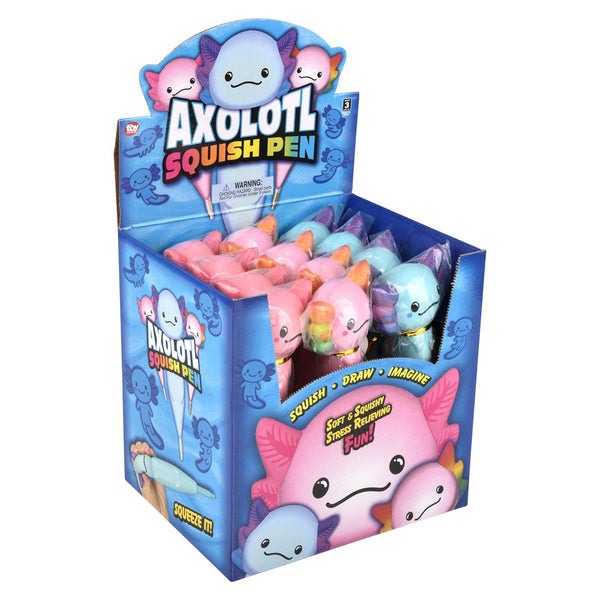 8.25" Squish Axolotl Pen