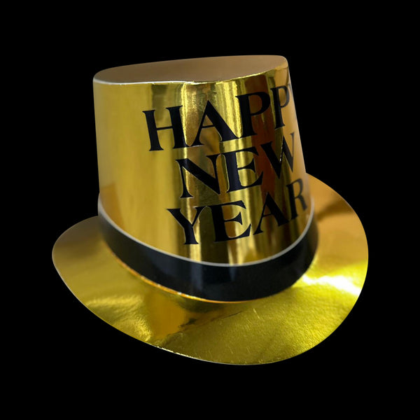 Happy New Year Metallic Top Hats