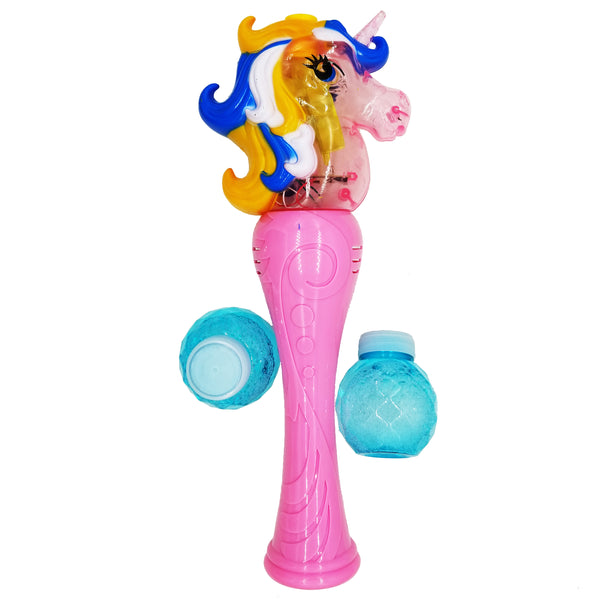 Wholesale Unicorn Automatic colorful Bubble Gun wand