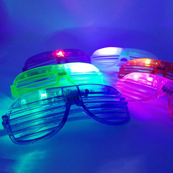 Flashing Shutter Shade Party Glasses