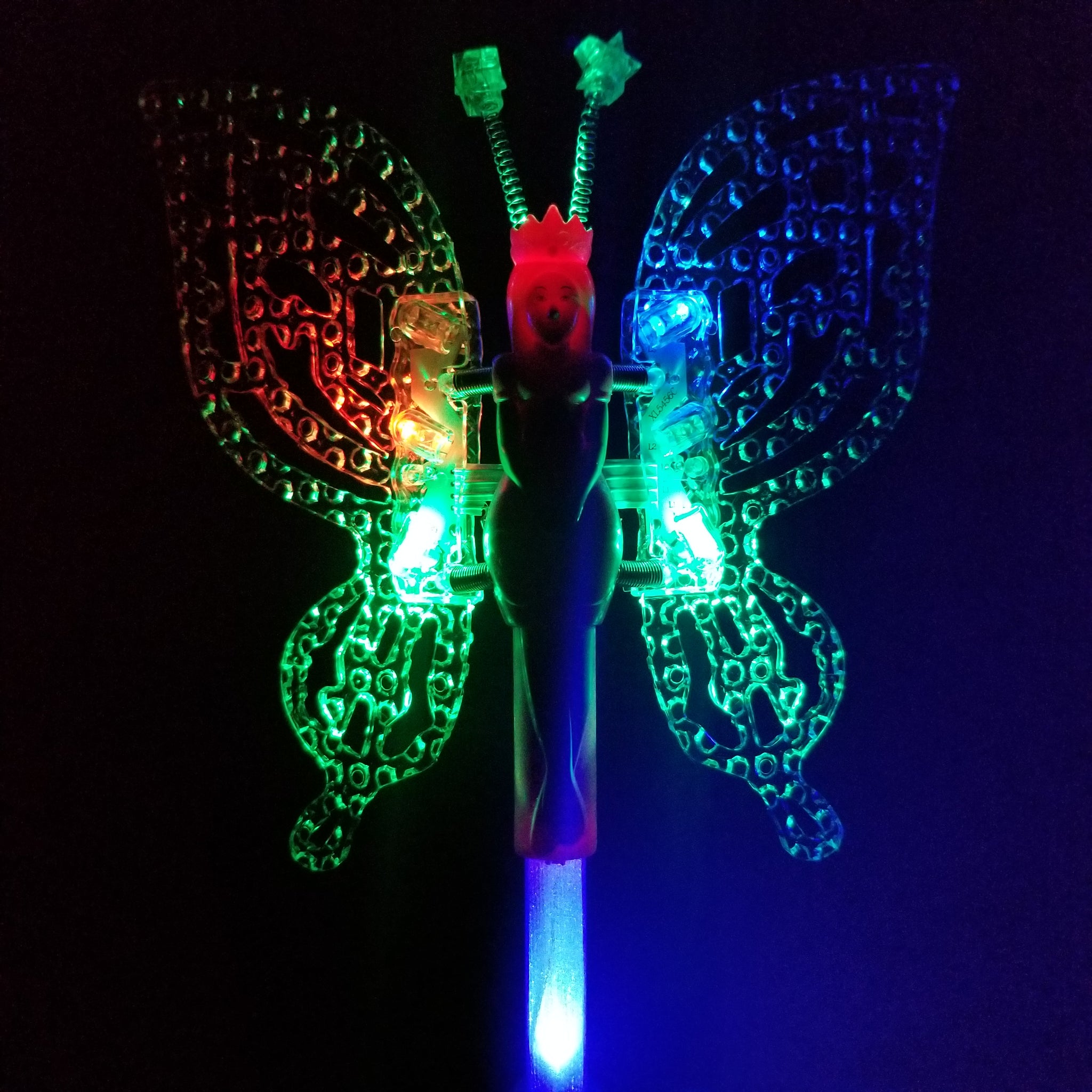 Led Flashing Butterfly Wands w/Music