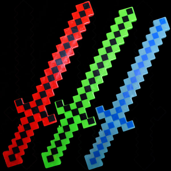12 Pcs Wholesale 24 INCH Light up Pixel Sword