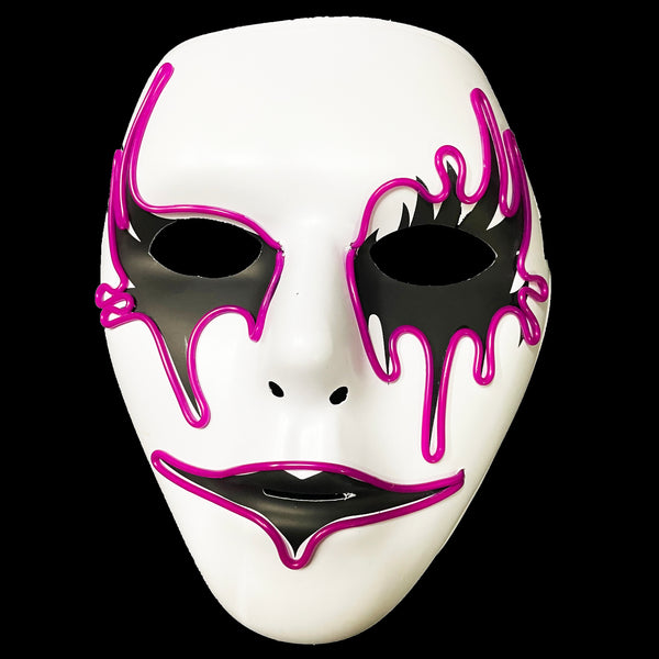 LED LIGHT UP DRIPPING FACE MASK