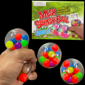 Multicolor Mesh Squishy Ball