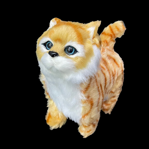 Battery Operated Walking toy Cat with leash