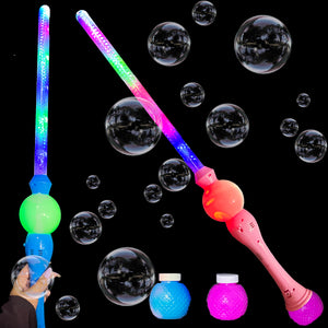 LED Blue Pink Bubble Sword