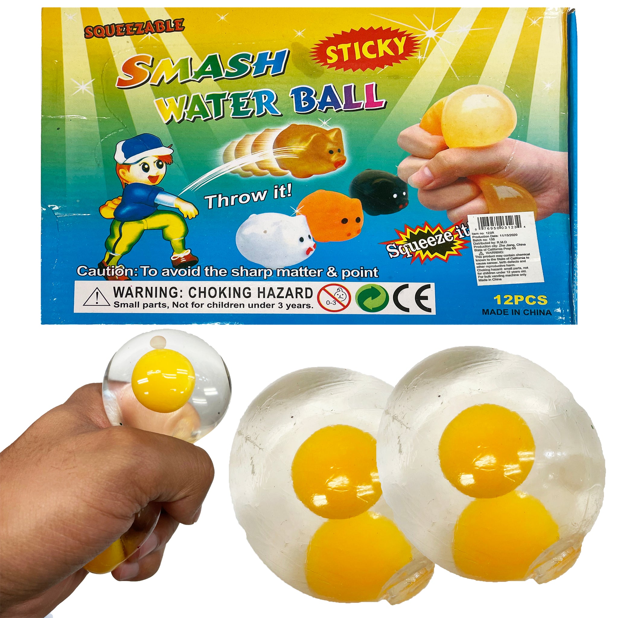 12 Piece Clear Egg Water Ball
