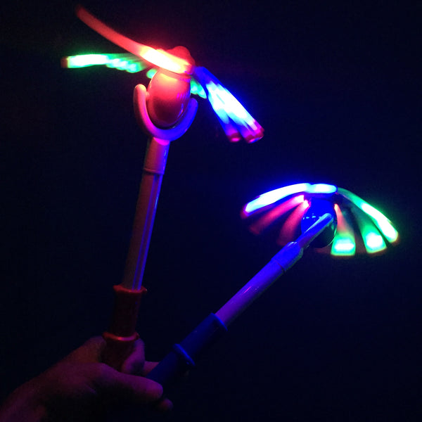 LED Light Up Wind Mill Extendable Wand